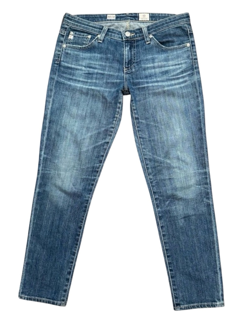 AG Adriano Goldschmied Stilt Crop Cigarette Jeans Made in USA Blue 27R